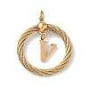 304 Stainless Steel Pendants STAS-D154-01V-G-1