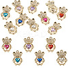 10Pcs UV Plating Alloy Pendants ALRI-TADJ0001-02-1