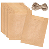 50Pcs Rectangle Paper Baking Bags CARB-SP0001-05B-02-6