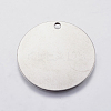 Non-Tarnish 304 Stainless Steel Stamping Blank Tag Pendants X-STAS-F139-032P-1