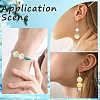 40Pcs 4 Colors Shell Shape Handmade Porcelain Beads PORC-YW0001-20-6