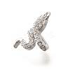 Brass Micro Pave Cubic Zirconia Charms KK-C085-17P-2