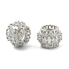 Brass Micro Pave Cubic Zirconia European Beads KK-P297-01P-2