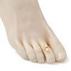 Copper Wire Wrapped Natural Cultured Freshwater Pearl Toe Open Ring X-RJEW-JR00620-3