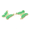 304 Stainless Steel Pave Crystal Rhinestone Pendants STAS-A084-30G-03-2
