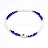 Faceted Glass Beaded Stretch Bracelets BJEW-JB05985-02-1