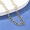 Ion Plating(IP) 304 Stainless Steel Cable Chain Necklaces MAK-G006-01G-1