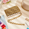 10 Yards Polyester Braided Metallic Lace Trim DIY-WH0491-47B-4