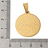 Ion Plating(IP) 304 Stainless Steel Pendants STAS-C103-31G-3