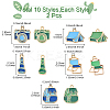 20Pcs 10 Styles Camping Equipment Series Alloy Enamel Pendants FIND-YW0007-24-3