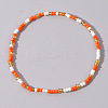 Boho Round Glass Seed Beaded Stretch Bracelets for Women NW8932-1-1