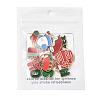 15Pcs 15 Styles Christmas Theme Alloy Enamel Pendants ENAM-FS0003-97-6