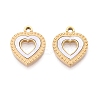 304 Stainless Steel Enamel Pendants STAS-Q111-14G-01-1