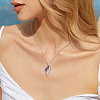 1Pc 925 Sterling Silver Conch Shaped Bead Cage Pendants STER-BC0003-95-5