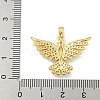 Phenix Rack Plating Brass Clear Cubic Zirconia Pendants KK-M291-08G-3
