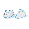 Sea Animal Theme Opaque Resin Pendants RESI-D071-04F-2
