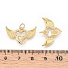 Brass Micro Pave Cubic Zirconia Pendants ZIRC-T016-03G-3