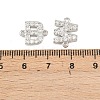 26Pcs 26 Styles Brass Micro Pave Clear Cubic Zirconia Connector Charms KK-C160-02P-3