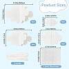 Felt 3D Colud Hanging Ceiling Ornaments HJEW-WH20010-07B-2