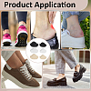 6 Sets 3 Colors PU Leather Self-adhesive Non Slip Shoe Pads AJEW-BC0009-36-5