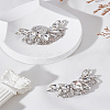 2Pcs Alloy Rhinestone Shoe Buckle Clips FIND-LP0009-90P-1
