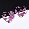 Transparent Clear Cellulose Acetate(Resin) Pendants LS-X-KY-T040-56C-3