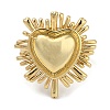 Rack Plating Brass Cuff Finger Rings for Women RJEW-C114-18B-G-2