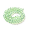Baking Paint Transparent Glass Beads Strands DGLA-A034-J8MM-D02-2