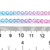Gradient Color Baking Paint Glass Bead Strands DGLA-A039-T2mm-A07-5