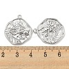 Brass Micro Pave Cubic Zirconia Pendants KK-P258-19P-01-3