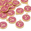 Golden Plated Alloy Enamel Charms LS-ENAM-S118-08Y-4