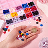 450Pcs 15 Styles Resin Buttons RESI-TA0004-13-6