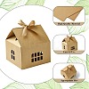 20 Sets 2 Colors House Shape Paper Jewelry Storage Gift Box CON-CJ0001-23-3