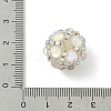 Sparkling Acrylic Encrusted Round Beads CLAY-NH0003-03S-02-3