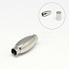 Tarnish Resistant 304 Stainless Steel Magnetic Clasps with Glue-in Ends LS-STAS-K006-24C-1