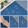 Tibetan Style Alloy Toggle Clasps TIBE-PH0004-01-NR-WH-4