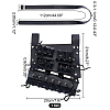 PU Leather with Alloy Waist Fencing Sheath AJEW-WH0248-519B-2