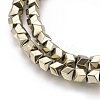 Electroplated Non-magnetic Synthetic Hematite Beads Strands G-P392-J07-2