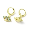 Eye Real 18K Gold Plated Brass Dangle Leverback Earrings EJEW-Q797-11G-2