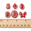 110Pcs 6 Styles Transparent Acrylic Beads OACR-FS0001-38-6