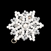 Shell Pearl & Glass Seed Beaded Pendants PALLOY-MZ01433-2
