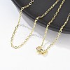 Brass Cable Chains Necklace for Women LS-NJEW-P265-04G-3