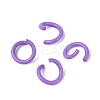 Spray Painted Iron Open Jump Rings IFIN-T017-04B-14-1