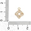 Rack Plating Brass with Cubic Zirconia Pendants LS-KK-Q018-05G-3