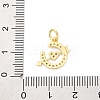 Brass Micro Pave Cubic Zirconia Pendants KK-D325-46G-3