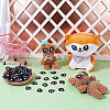 180 Pairs 6 Styles Felt Craft Doll Eye DIY-NB0016-21-4