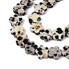 Natural Dalmatian Jasper Beads Strands G-N257-24A-04-4
