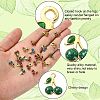 50Pcs Rack Plating Brass Enamel Pendants ENAM-CJ0004-04-3