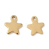 304 Stainless Steel Charms STAS-K306-15A-G-1