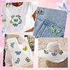 16Pcs 8 Styles Polyester Iron on Clothing Patches PATC-CJ0001-05-7